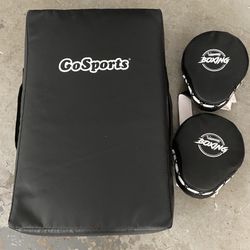 Kicking Shield With Punching Gloves 