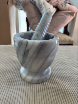 Marble Mortar and Pestle