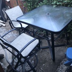 Table And 4 Chairs $100