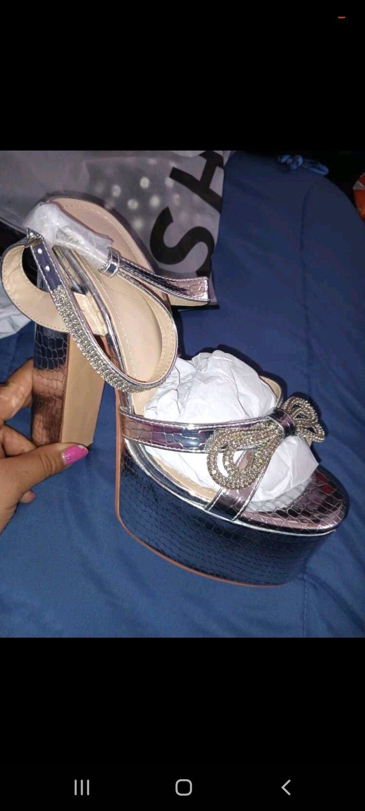 New  Platform  Heels Size 7 .