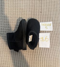 Black Toddler Boots Size 5