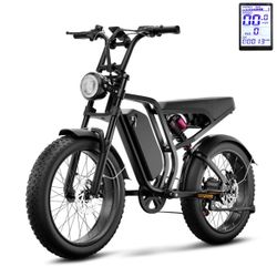 Bluvall 20 Inch Fat Tire Electric Bicycle 48V