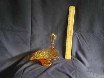 Amber Glass Swan