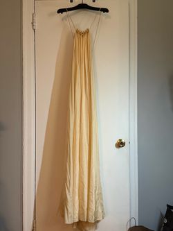 Zimmermann Pale Gold Halter Style Size 3 (12-16) maxi dress