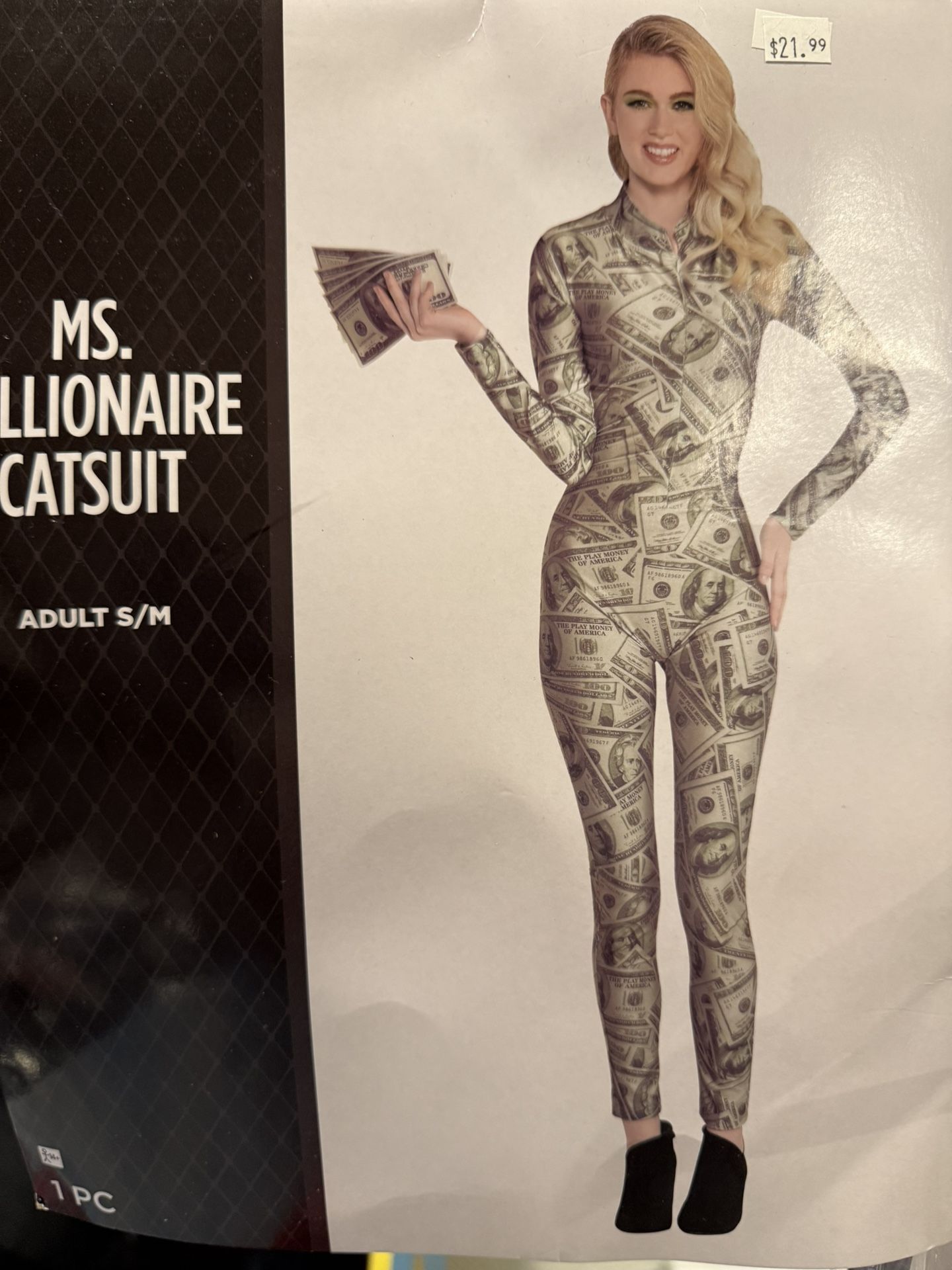 NEW Ms Millionaire Catsuit Halloween Costume