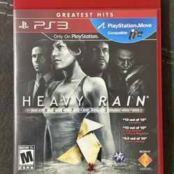 Heavy Rain Director's Cut PS3 Very Good PlayStation 3 Includes Manual & Origami