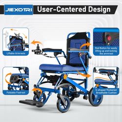🔥 Lightweight Foldable Electric Wheelchair – Only $390!  Brand: JiexoTri Model: EW01-150 Condition: Brand New / Factory Sealed Amazon Price: Around $