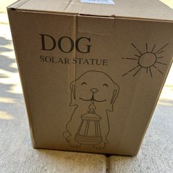 Solar Dog Statues NEW