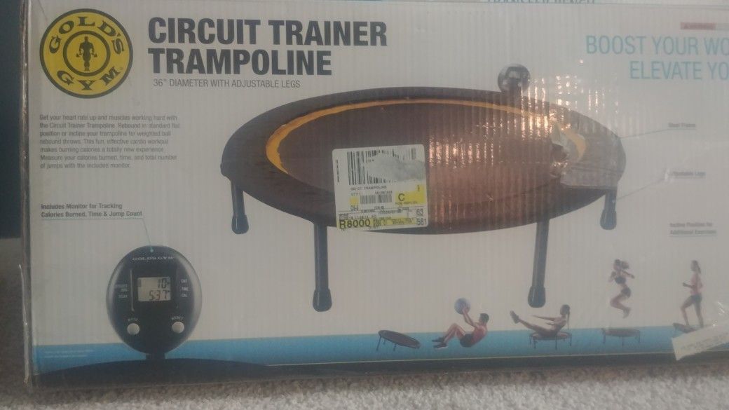 Gold's Gym circuit trainer trampoline