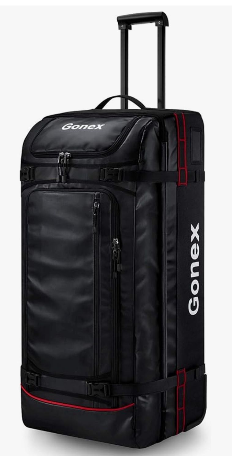 Rolling Duffle Bag with Wheels, 100L Water Repellent Large Wheeled Travel Duffel