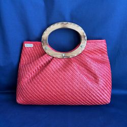 Handbag-Woven Top Handle — Retro “Bob & Alice”