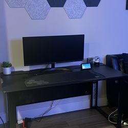 LG 34” Gaming monitor With Gaming Desk
