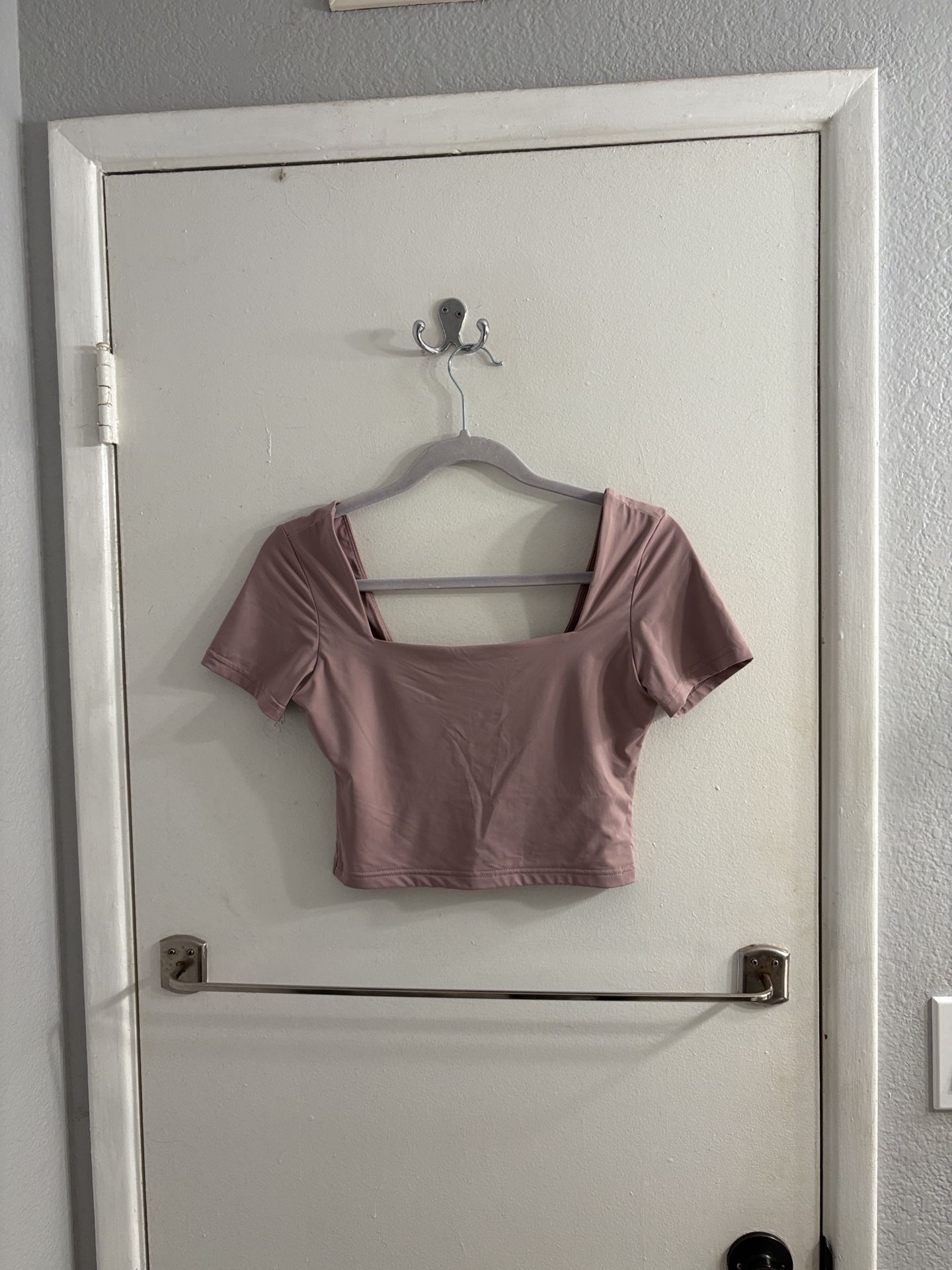 Klassy Network Mauve Crop Top