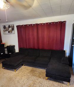 Black sofa