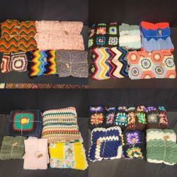 Hand Made Afghan Crochet Blankets