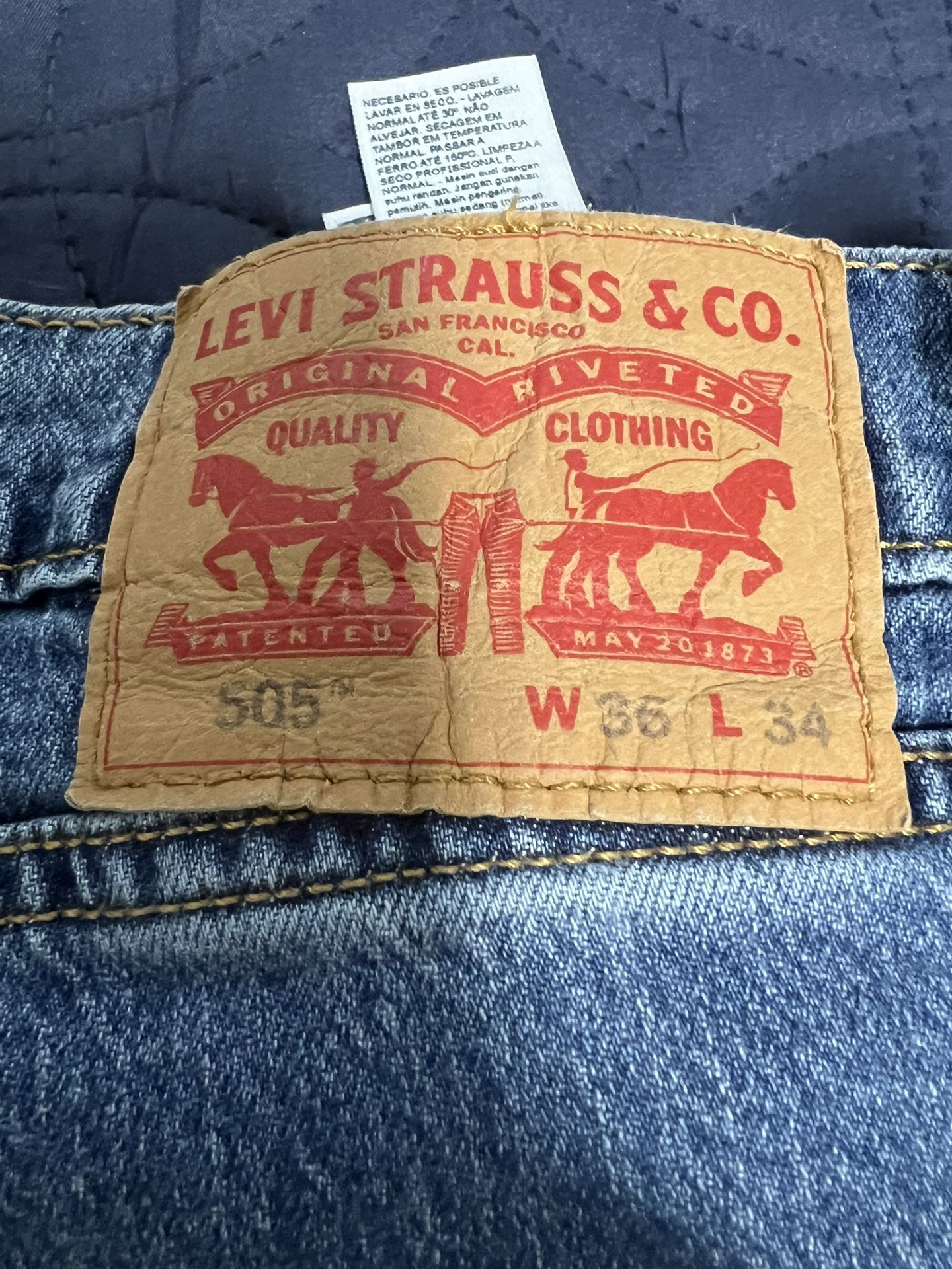 Levi Strauss 505 Jeans 36x34