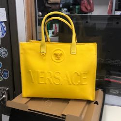 Versace Medusa Yellow Purse