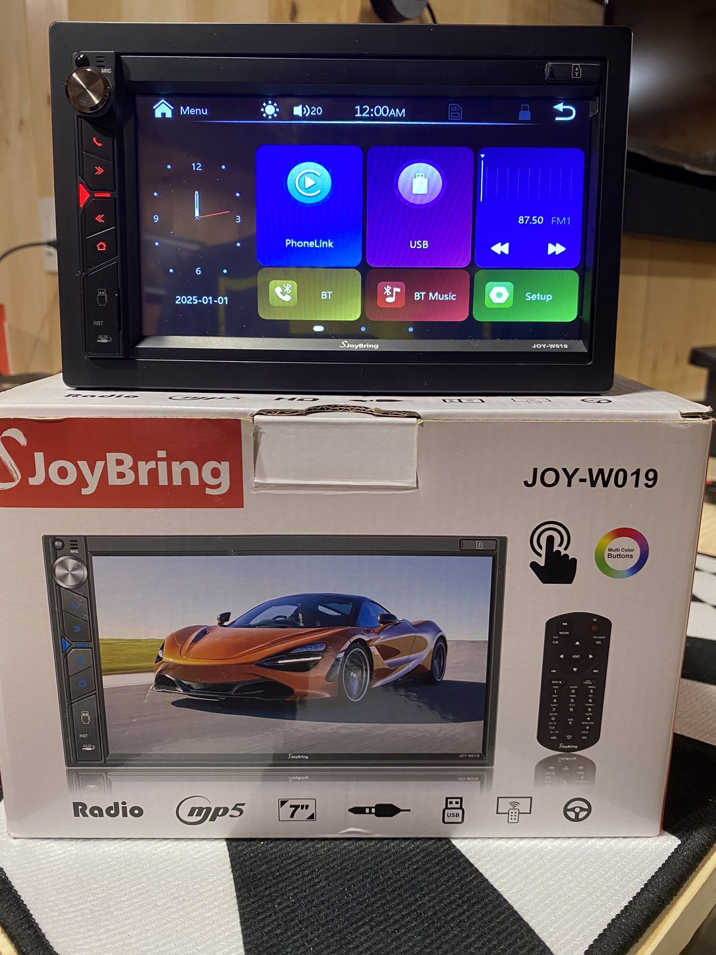 Double Din Wireless Apple CarPlay / Android Auto Head unit