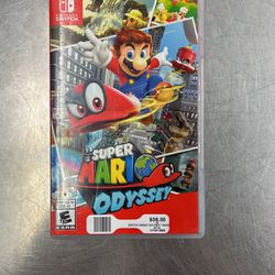 Switch super Mario Odyssey game