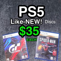 Playstation 5 Games • $35 PS5 Console Titles • Spider-man • Gran Turismo 7