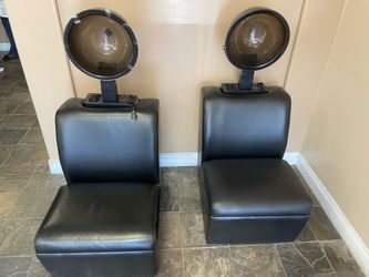 Belvedere mega hairdryer chairs - x2, used