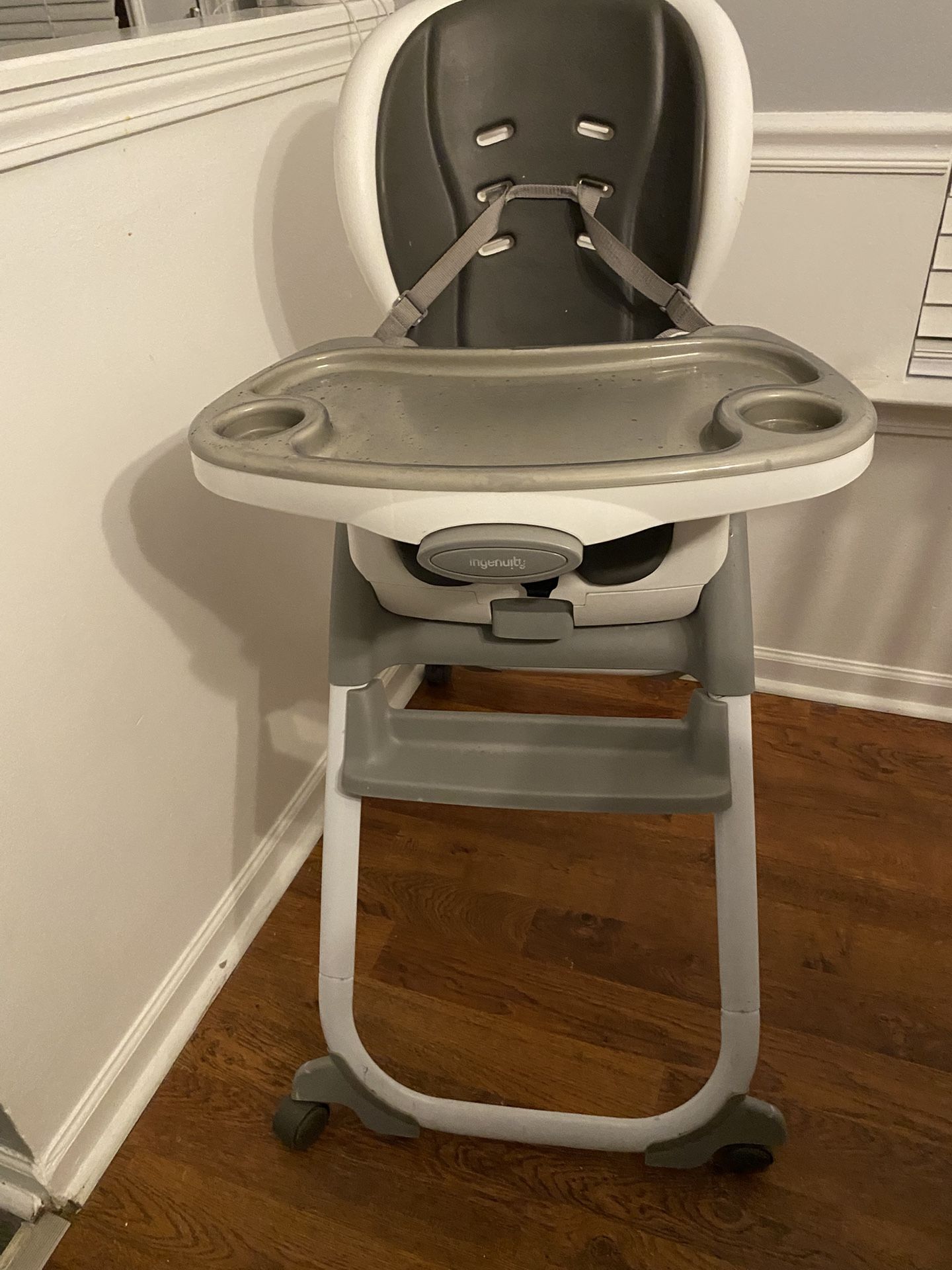 Ingenuity 3-in-1 High Chair – Gray & White (Great Condition!)