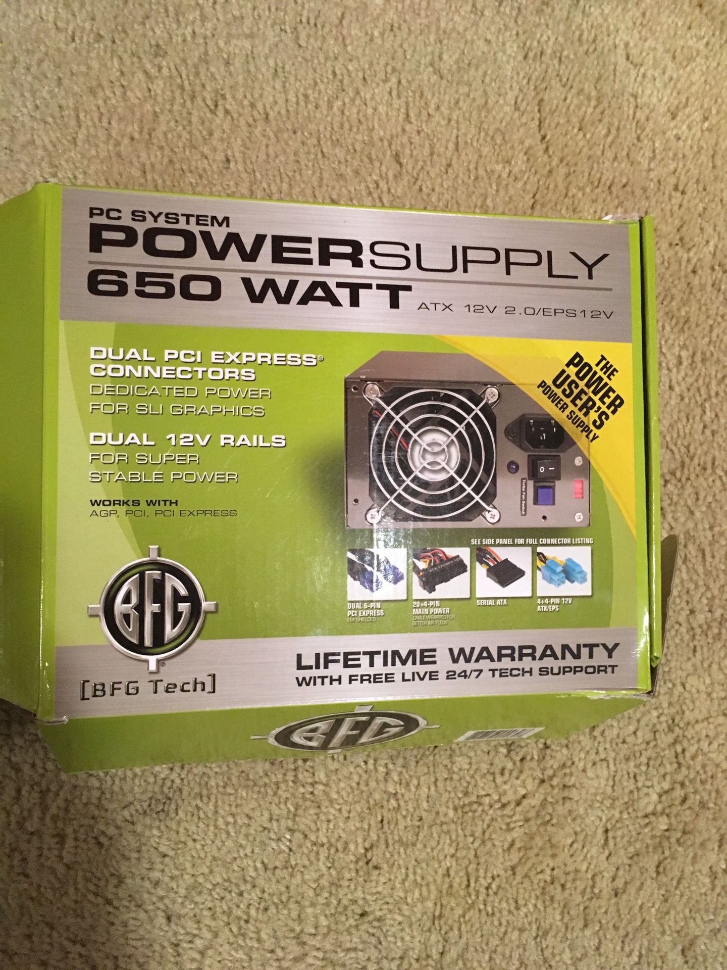 650W power supply