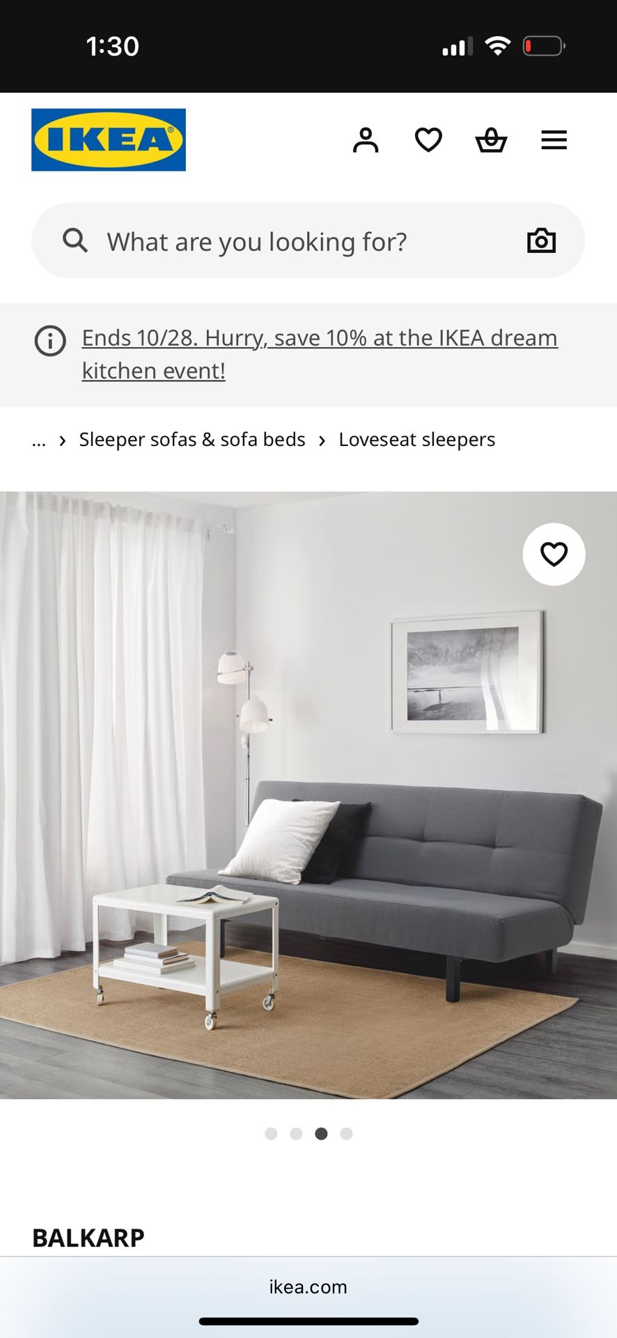 Sleeper sofa [For $150, Original Price $350]