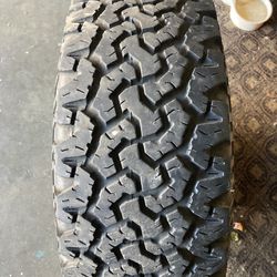 One B F Goodrich Tire. 31x10.50R15LT 
