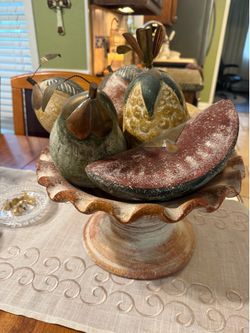Clay Mexico fruit basket