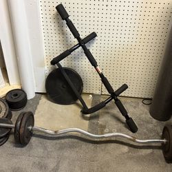 Ez Curl Bar And Weight