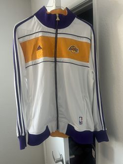 LA Lakers 2010 Champion Ring Banner Ceremony Track Jacket Adidas Size Medium NEW