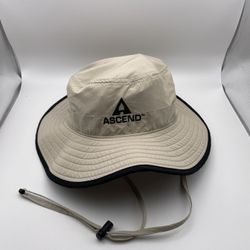 Ascend Beige Bucket Hat Fishing 