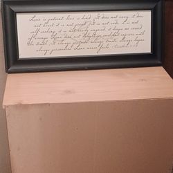 Corinthians Wall Art In Good Condition