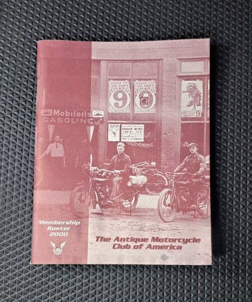 VINTAGE 2000 AMCA Antique Motorcycle Club Membership Roster