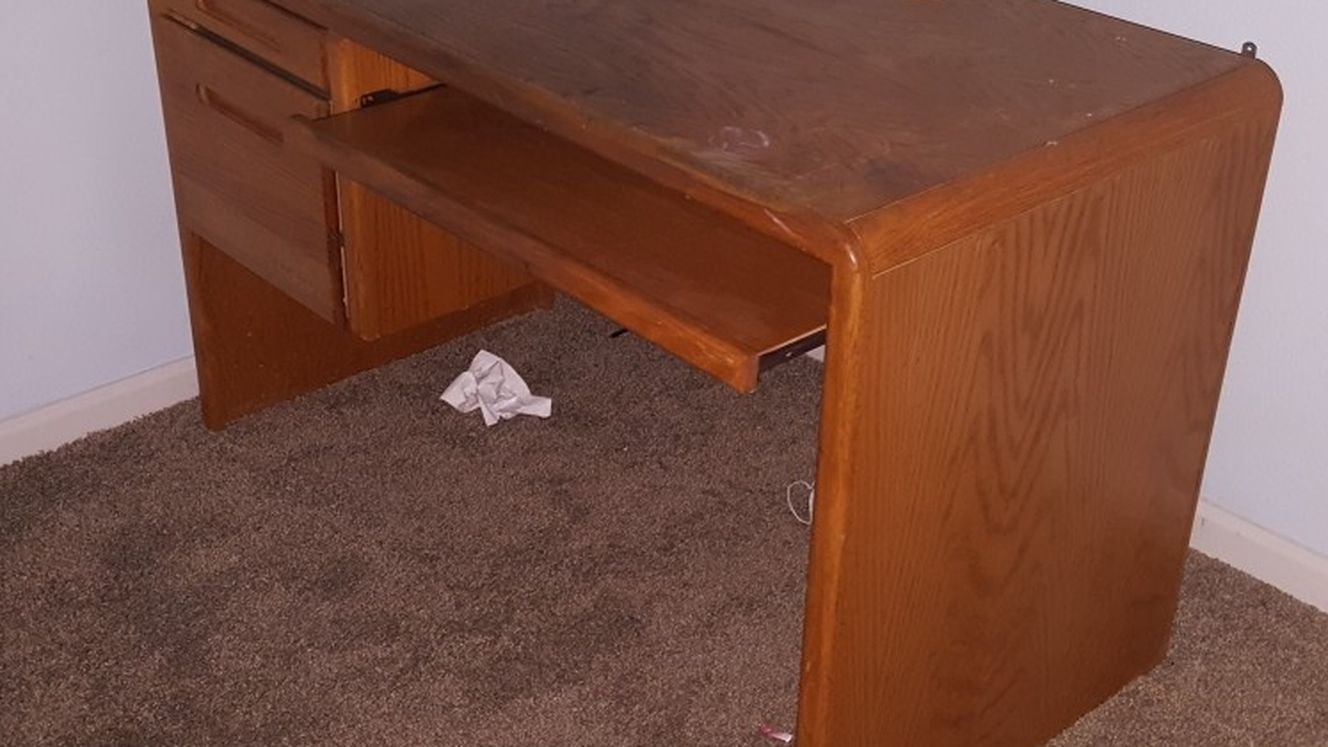 Computer Desk With Hutch - Wood