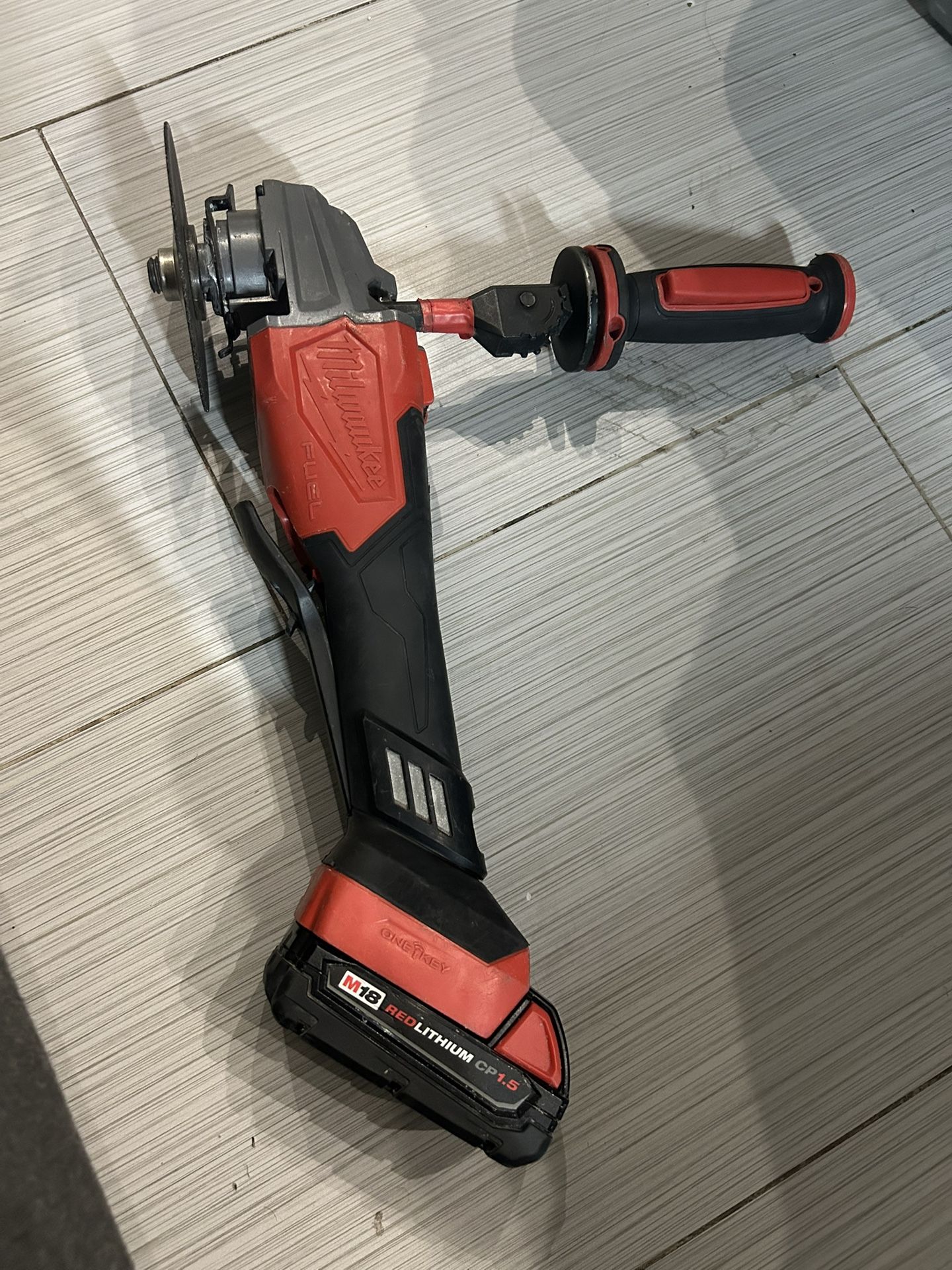 Milwaukee Grinder M18 Fuel 18v Lithium -Ion Brushless . Drill 2606-20, Battery  and A Charger  