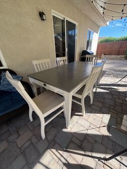 Steve Silver White Farm House Dining Table