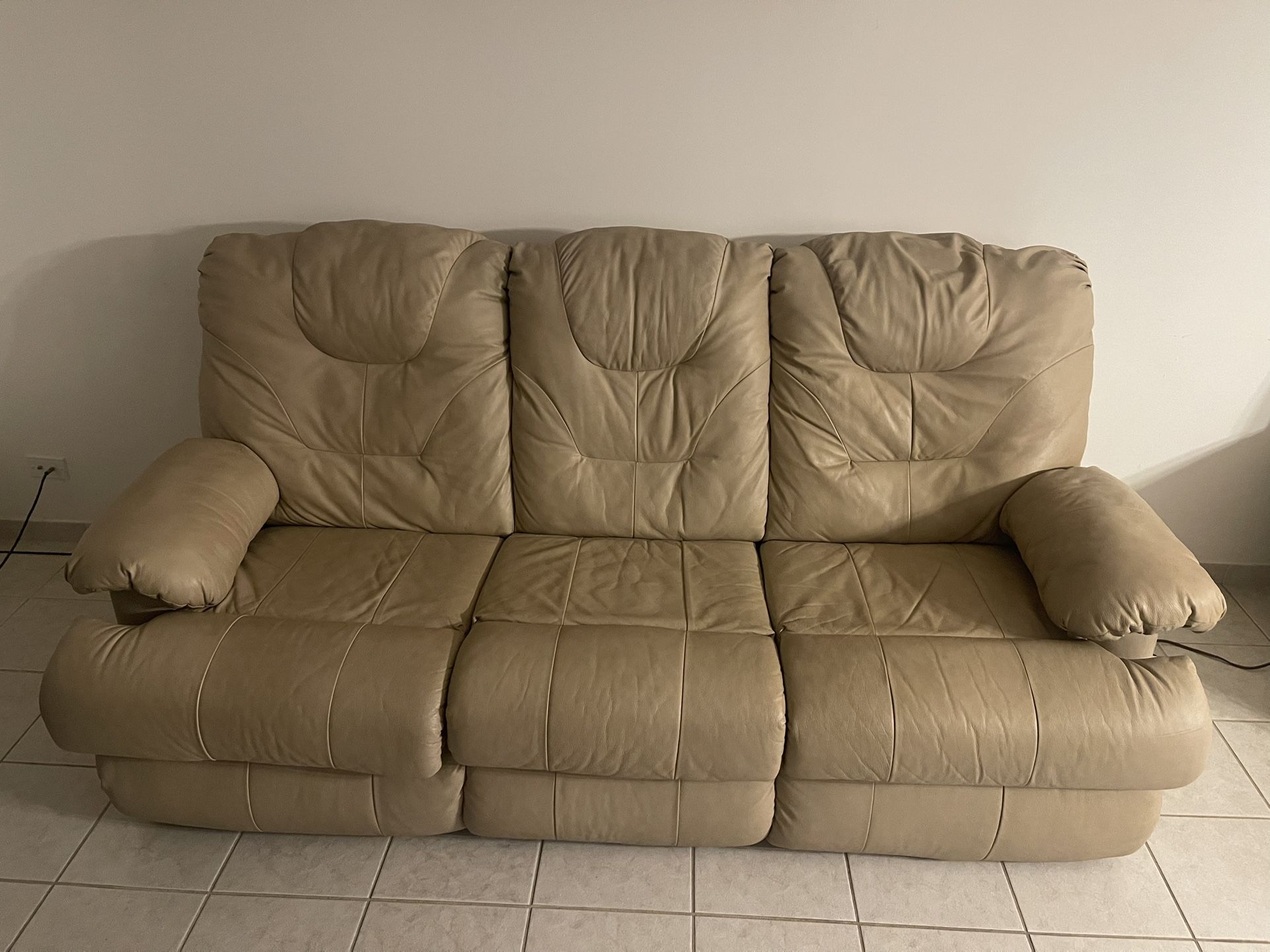 Leather Sleeper Sofa And Recliner 