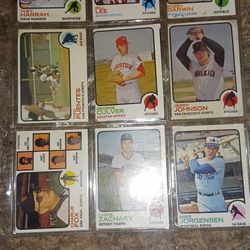 1973 Excellent Condition Topps Baseball Cards