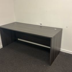 Gray Wood Office Desk 