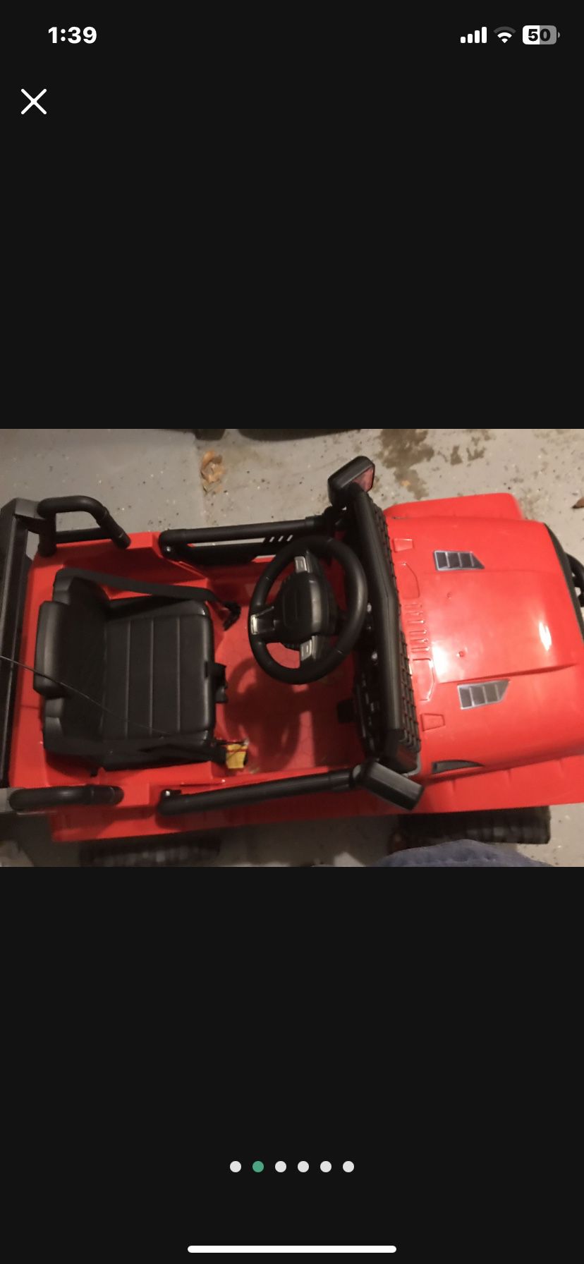 Kids Ride On Truck 12 LV with Charger - Stunning Red Color 