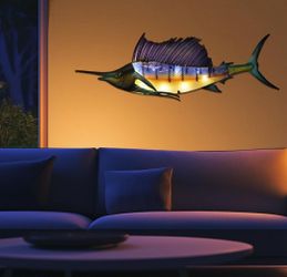 LIFFY Metal Fish Wall Art,36. K 166