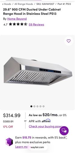 Under Cabinet Range Hood