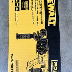 DEWALT 20V MAX Cordless Brushless 1 in. SDS Plus D-Handle Concrete and Masonry Rotary Hammer (Tool Only
