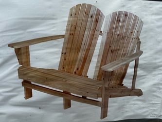 Adirondack Wood Bench Chair