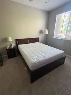 Ikea Songesand Queen Bed Frame Brown