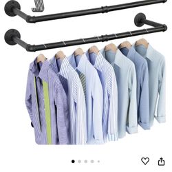 Industrial Mounting Clothing Rack 