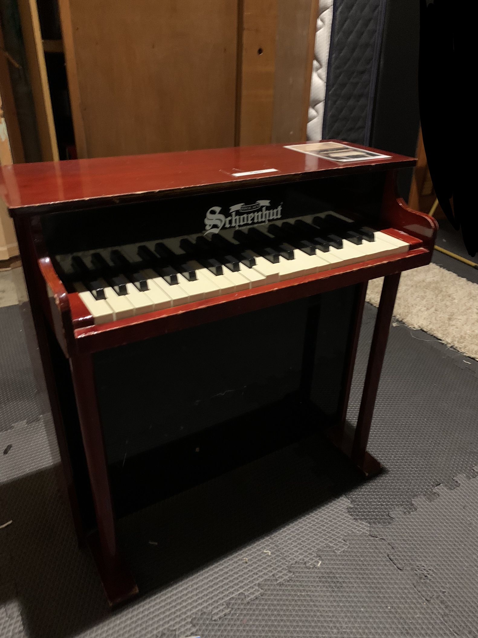 Schoenhut 25-Key Wooden Toy Piano – Classic Mahogany Finish. Bench not included.