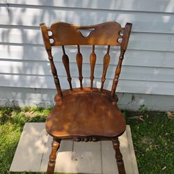 Nice Solid Sturdy Wood Chair 